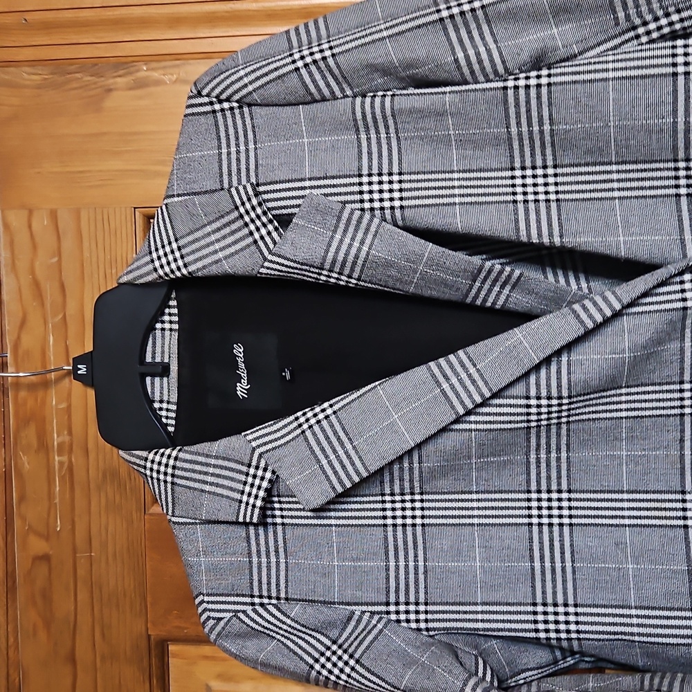 Madewell Caldwell Overized Plaid Double-Breasted Blazer Jacket - Picture 6 of 11